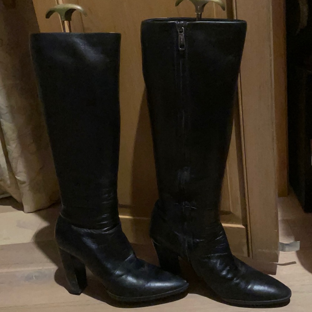 Jil Sander Black Heeled Boots